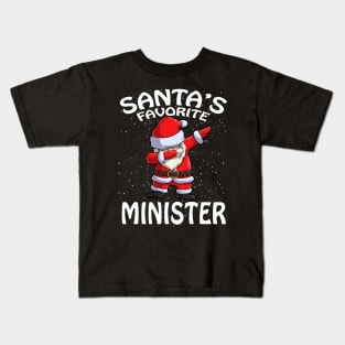 Santas Favorite Minister Christmas Kids T-Shirt